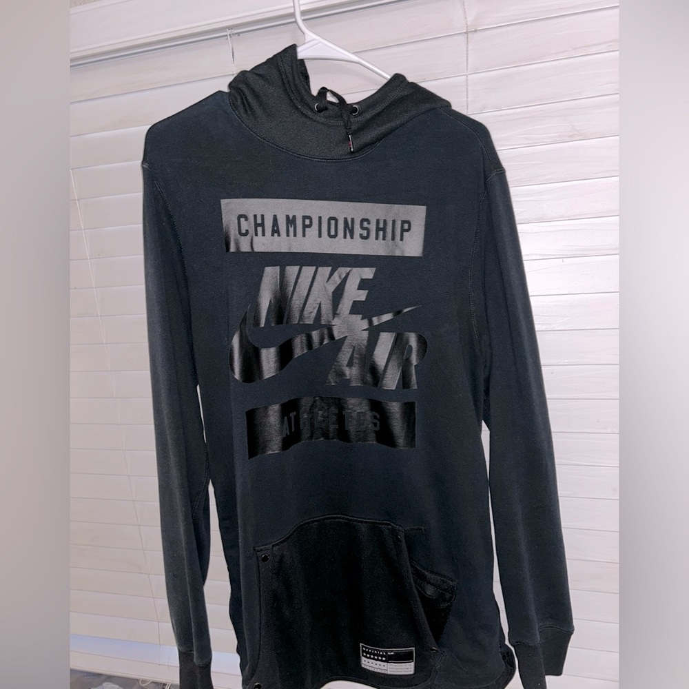 NIKE CHAMPIONSHIP ATHLETIC ALL-STAR MENS HOODIE BLACK SIZE  (M)